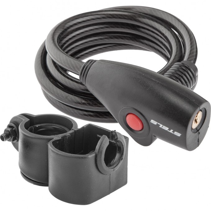 Трос-замок STELS 87109, 8x1500 мм, черный 540081