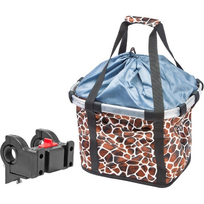 Велокорзина передняя STELS JL-081 чёрно-коричневая 270059