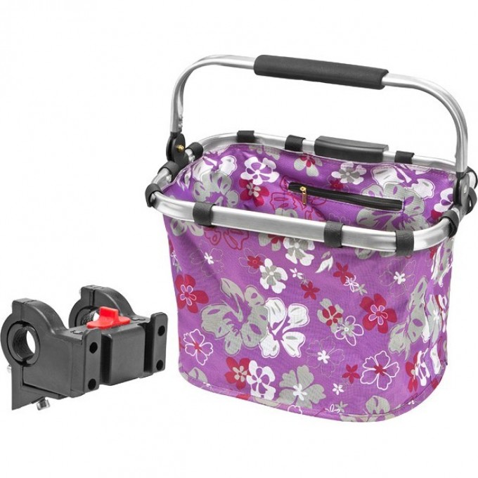 Велокорзина передняя STELS JL-082 сиреневая 270060