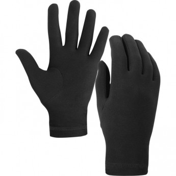 Велоперчатки IG-627 лёгкие зимние полноразмерные чёрные p. L