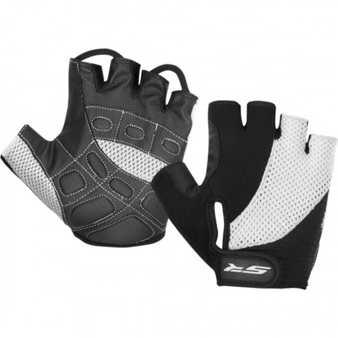 Велоперчатки STELS CG-1075 чёрно-серые p. L 380024