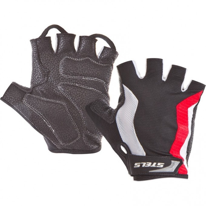 Велоперчатки STELS SCG 46-0085 красно-бело-чёрные p. M 380139