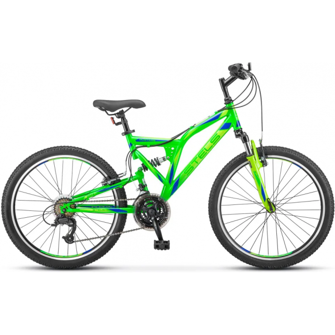 Велосипед STELS Mustang 24" V V020 зеленый/черный (LU085328), рама 16", 2023 JU000423132023JU0002967