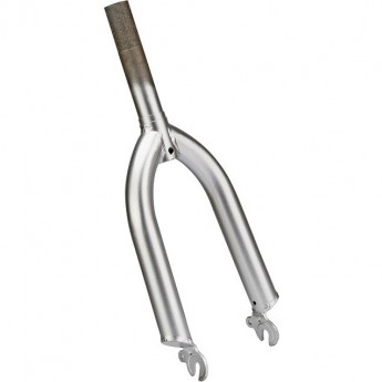 Вилка 14" шток 1" серебристая