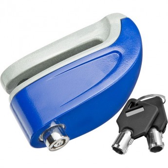 Замок GK202.802 на дисковый тормоз противоугонный c звуковой сигнализацией, синий